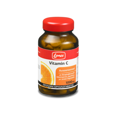 LANES Vitamin C 1000mg x60 Μασώμενα Δισκία