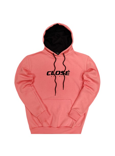 CLVSE SOCIETY CORAL EMBROIDERY LOGO HOODIE
