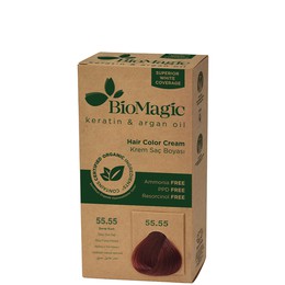 Biomagic Hair Color Cream 55.55 - Deep Dark Red 60ml