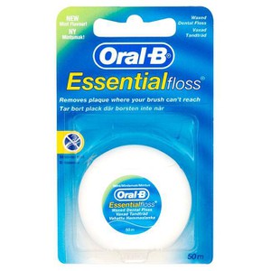 ORAL-B Essential floss κηρωμένο οδοντικό νήμα 50m