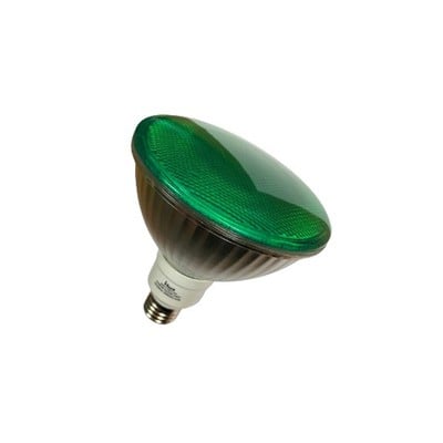 Hard Glass Economy Lamp Par38 24W E27 230V Green