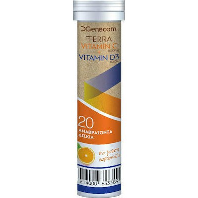 Genecom Terra Vitamin C 1000mg + Vitamin D3 1000iu