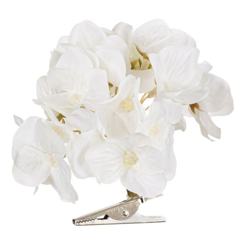 Lulebore dekorative me kapese ngjyre e bardhe 8 cm