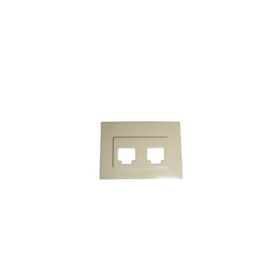 Coral Network Rj45 Rj11 Cover Plate Beige