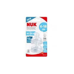 Nuk First Choice+ Size 2 Silicone Teat 6-18 Months 2 pieces 