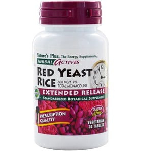 Natures Plus Red Yeast Rice 600mg, 30caps