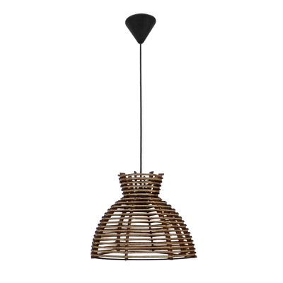 Pendant Light Kenya Brown Eco-Friendly Bamboo 1Xe2