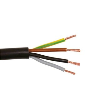 Flexible Cable 4x0.50 Black (H03VV-F)