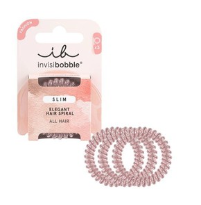 Invisibobble Hair Spiral Slim Pink Monocle, 3pcs