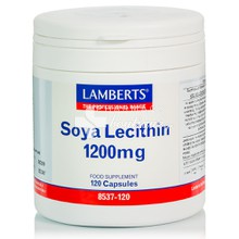 Lamberts SOYA LECITHIN 1200mg - Αδυνάτισμα, 120caps
