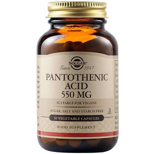 SOLGAR Pantothenic acid 550mg 50veg.capsules