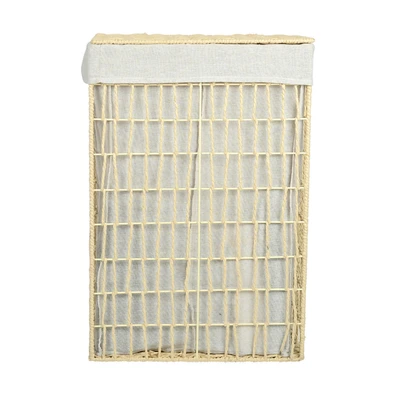 Estia Καλαθι Απλυτων Nest 37x22x55cm 2 Θεσεων Μπεζ