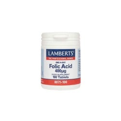 Lamberts Folic Acid 400µg 100 tabs