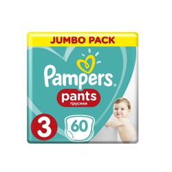 Pampers Pants Μέγεθος 3 (6-11kg) 60 Πάνες Βρακάκι