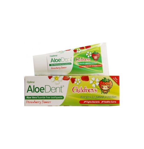 Optima Aloe Dent Strawberry Children's Toothpaste, 50 ml
