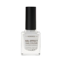 Korres Gel Effect Nail Colour 1 Blanc White 11ml -