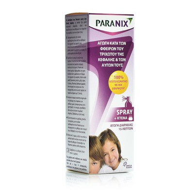 Paranix - Αντιφθειρικό Spray - 100ml & Κτένα