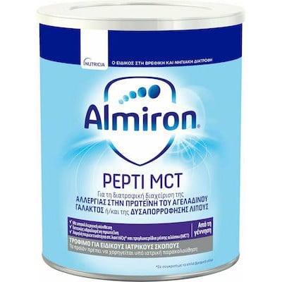 ALMIRON Pepti MCT Γάλα Για Βρέφη Με Διαγνωσμένη Αλλεργία Στην Πρωτεΐνη Του Αγελαδινού Γάλακτος 400gr