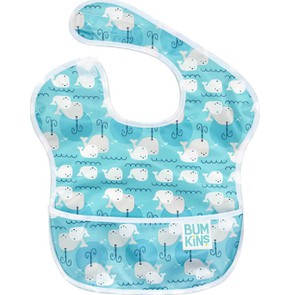 Bumkins Waterproof SuperBib Whales 6-24 months, 1 