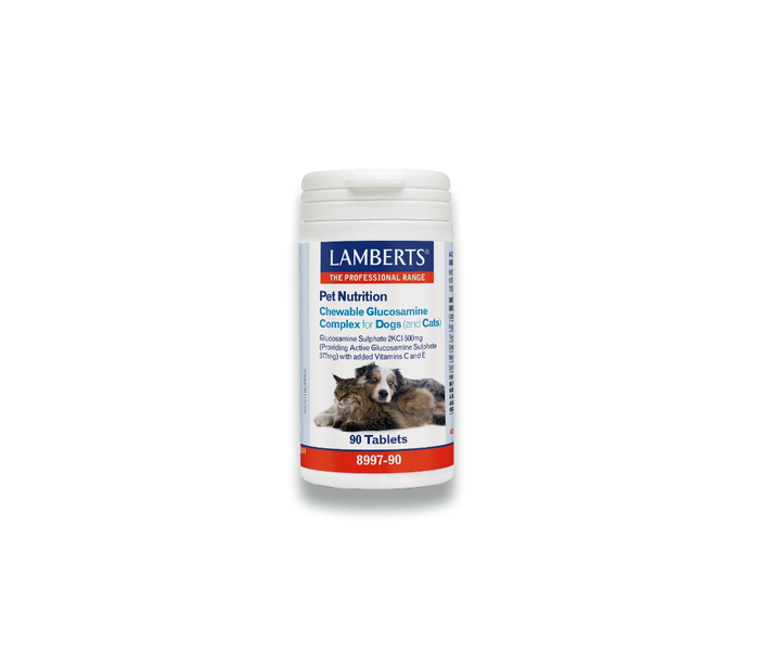 LAMBERTS PET NUTRITION GLUCOSAMINE COMPLEX (DOGS&CATS) 90TABL