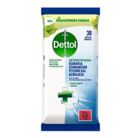Dettol Surface Wipes 30τμχ - Μαντηλάκια Καθαρισμού
