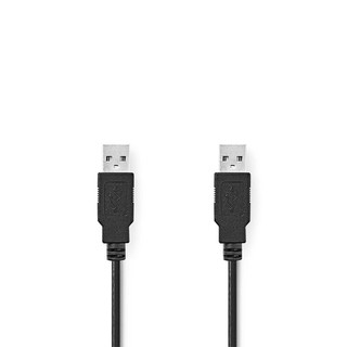 USB Cable 2A Type A Male to Male 1m Black 233-0326