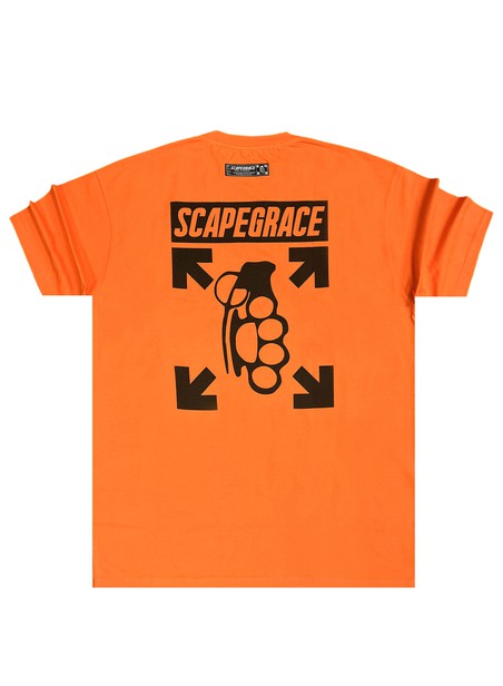 Scapegrace logo oversize tee - orange