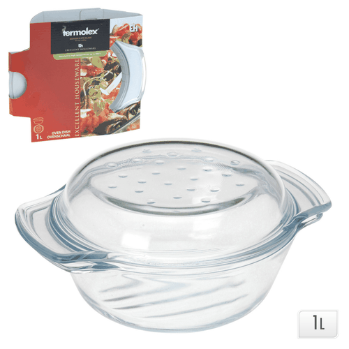 Tavë Qelqi Me Kapak 1 L