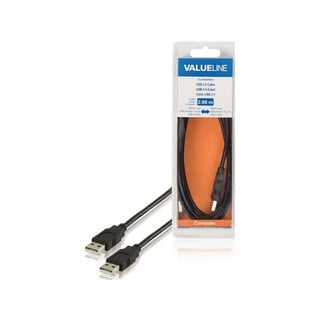 Nedis Cable VLCB 60000B USB 2.0 Male to USB 2.0 Ma