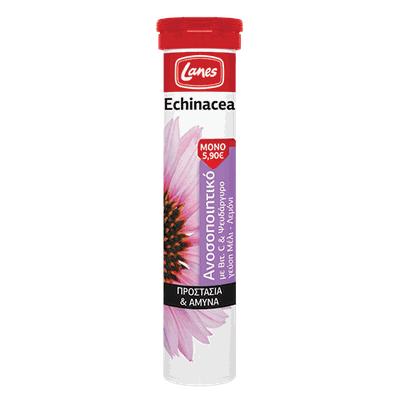 Lanes Echinacea Με Βιταμίνη C 20 Αναβράζουσες Ταμπ