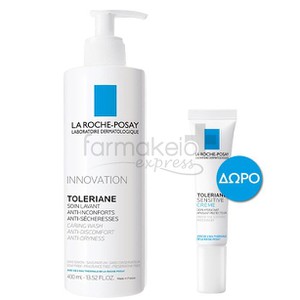 LA ROCHE-POSAY Toleriane caring wash 400ml & ΔΩΡΟ 