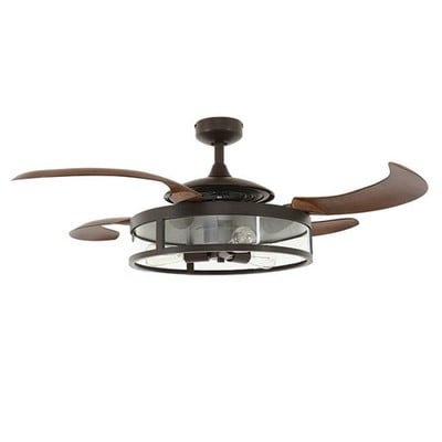 Ceiling Fan Classic Orb 122cm/47,5 1 Light Brown F