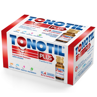 Tonotil Plus Συμπλήρωμα Διατροφής με 4 Αμινοξέα, B