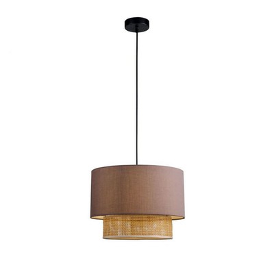 Pendant Light Rika 40W E27 Cylindrical Brown