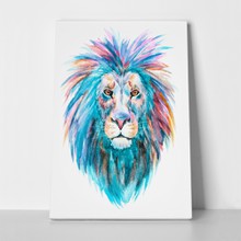 Head lion art blue 368550071 a
