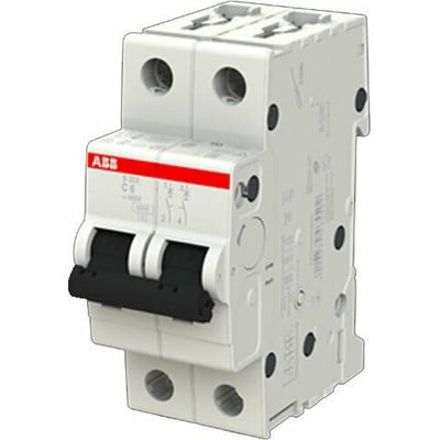 Mini Circuit Breaker S202-C 6 C-Char. 6Ka 6A 2P