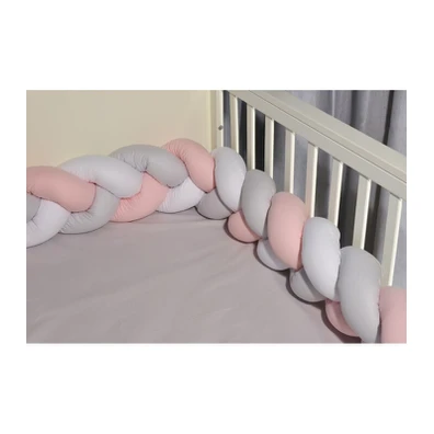 Oliver Baby Des.3125 Πλεξούδα Λευκό-Γκρι-ροζ Βαμβα