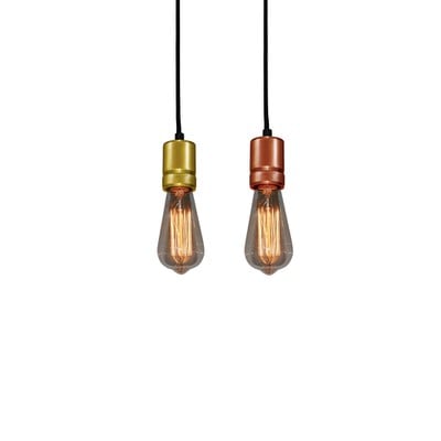 Pendant Light Art2000/1 Beretta Copper Fabric Blac