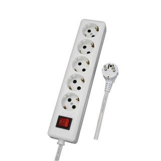 Socket Outlet 5-Way Πλαγιας Cable 1.8m TM