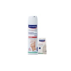 Hansaplast Promo Foot Expert Deodorant & Fungal Protection For Feet 2 In 1 150ml + Gift 100% Natural Light Stone 1 piece