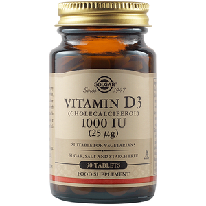SOLGAR Vitamin D3 1000iu 25 mg 90tabs