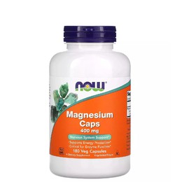 Now Foods Magnesium 400mg 180 φυτικές κάψουλες