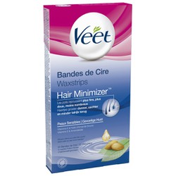 Veet Hair Minimizer Ταινίες Κρύο Κερί Έτοιμες για Χρήση για Ευαίσθητο Δέρμα 20τμχ