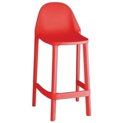 Σκαμπό Bar 48x47x105(75) ScabDesign Piu Κόκκινο