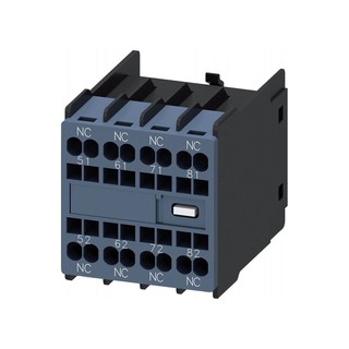 Aux.Switch Block,Front,4 Nc Current Path 1 Nc, 1 N