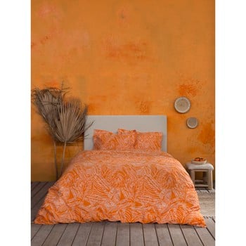 Σετ Σεντόνια Υπέρδιπλα Με Λάστιχο (160x200+32) Arbust Deep Orange NIMA Home