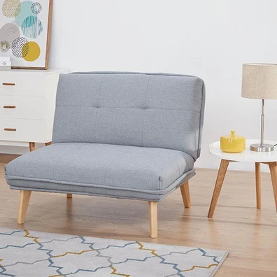 Parma 2 seater sofa 168x94cm Grey 