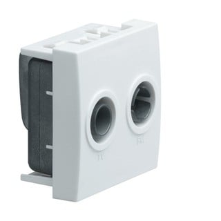 Systo Socket TV/RD Intermediate/Terminal Pure Whit