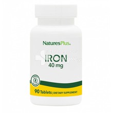 Natures Plus Iron 40mg - Σίδηρος, 90 tabs