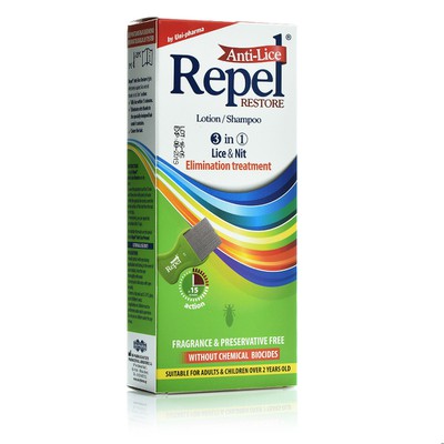 Repel - Anti-Lice Restore Lotion/Shampoo, Αντιφθειρικό Σαμπουάν-Λοσιόν - 200ml